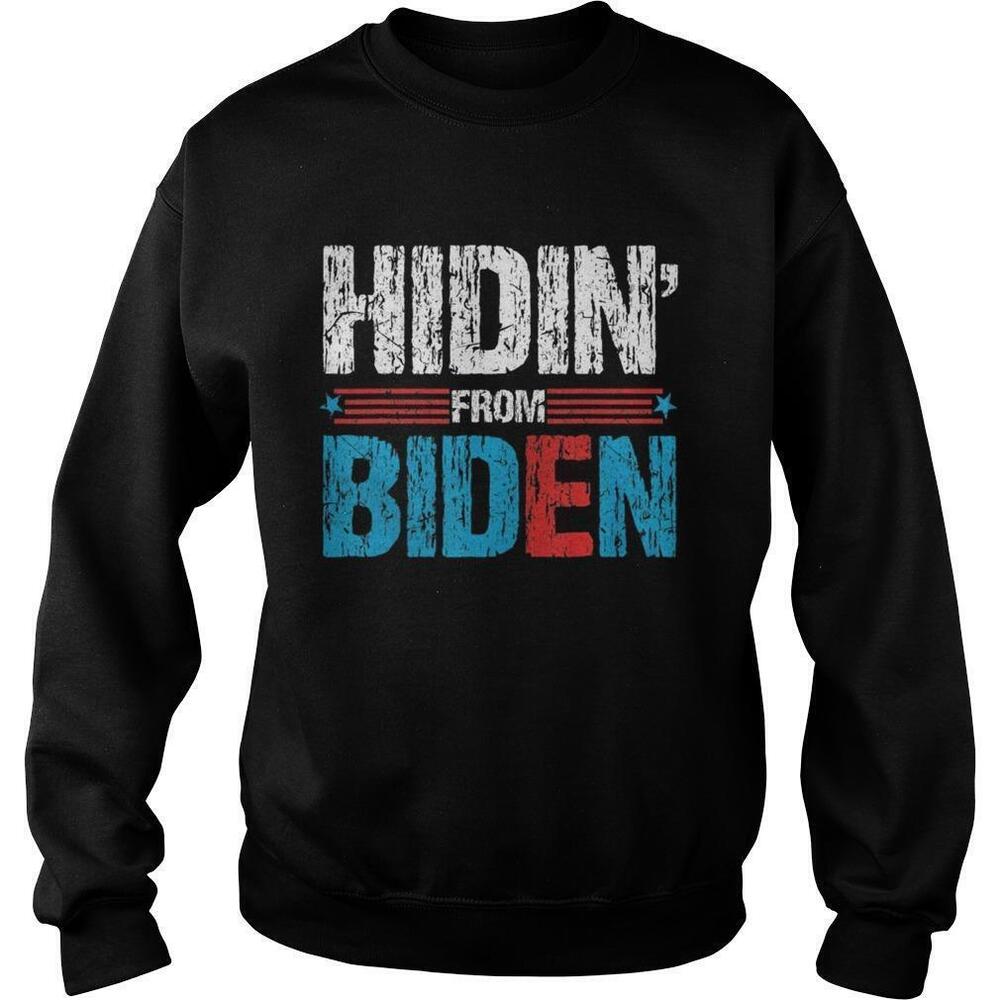 Hidin From Biden America Flag Sweatshirt